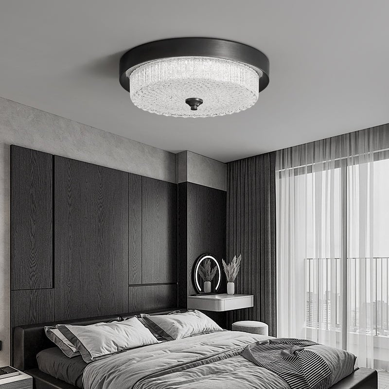 Aurestella Ceiling Light | Brass, Glass | White Shade
