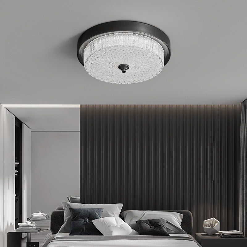 Aurestella Ceiling Light | Brass, Glass | White Shade