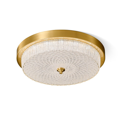 Aurestella Ceiling Light | Brass, Glass | White Shade