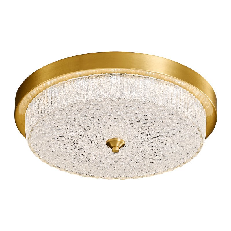 Aurestella Ceiling Light | Brass, Glass | White Shade