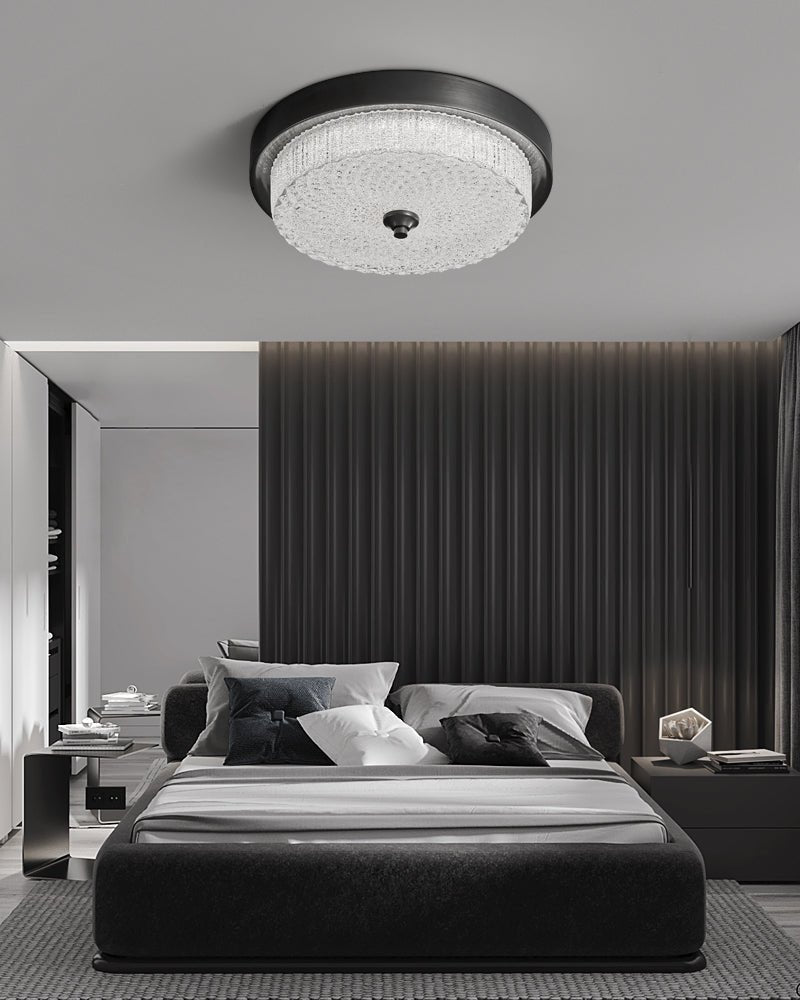 Aurestella Ceiling Light | Brass, Glass | White Shade