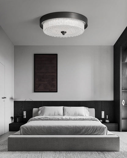 Aurestella Ceiling Light | Brass, Glass | White Shade