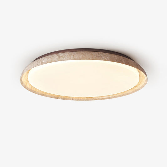 Aureum Edge Ceiling Light | Yellow Travertine | Walnut Color
