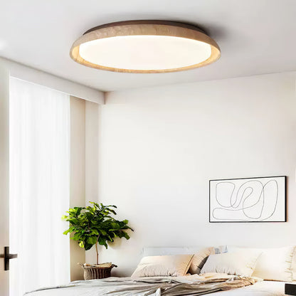 Aureum Edge Ceiling Light | Yellow Travertine | Walnut Color