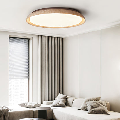 Aureum Edge Ceiling Light | Yellow Travertine | Walnut Color