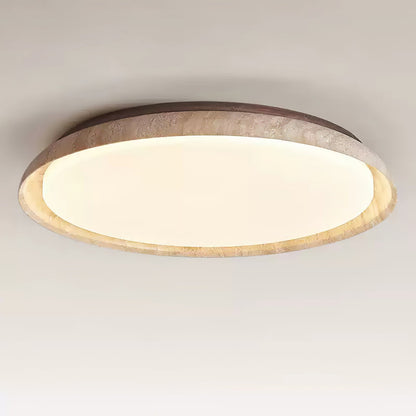 Aureum Edge Ceiling Light | Yellow Travertine | Walnut Color