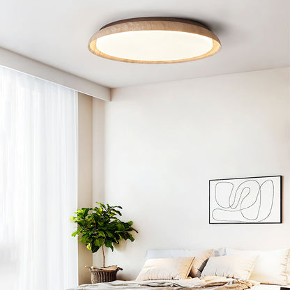 Aureum Edge Ceiling Light | Yellow Travertine | Walnut Color