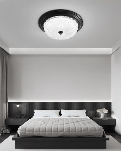 Aurevielle Ceiling Lamp | Crystal Glass & Brass | White