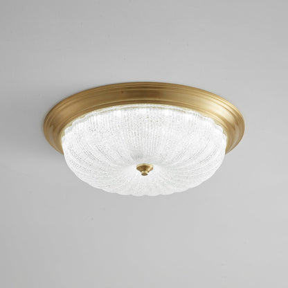 Aurevielle Ceiling Lamp | Crystal Glass & Brass | White