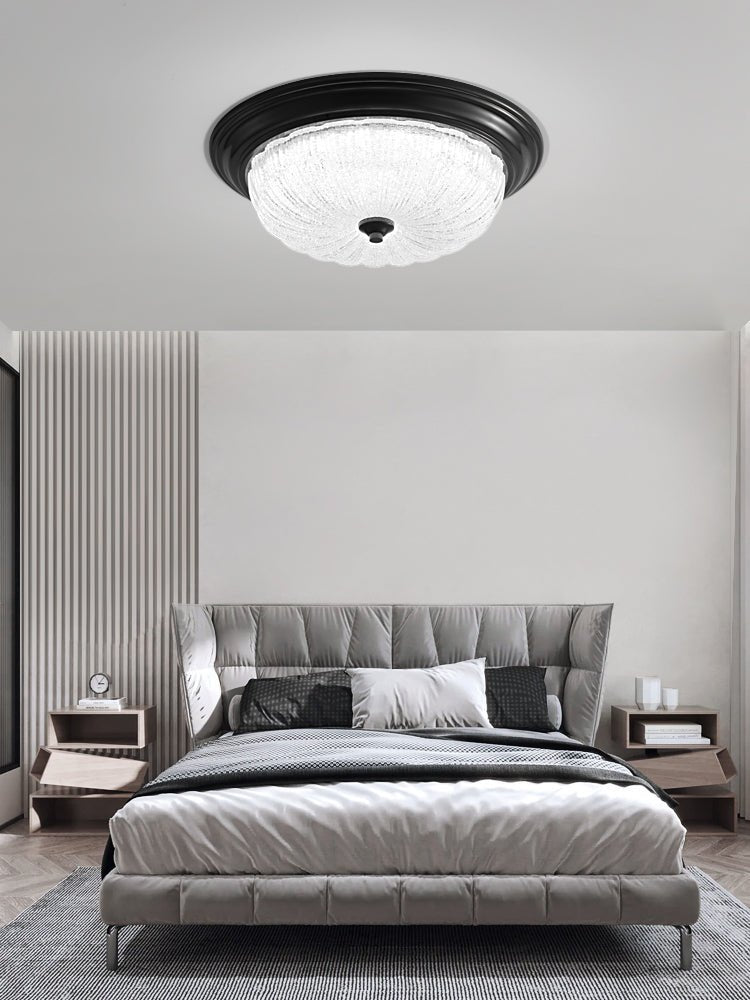 Aurevielle Ceiling Lamp | Crystal Glass & Brass | White