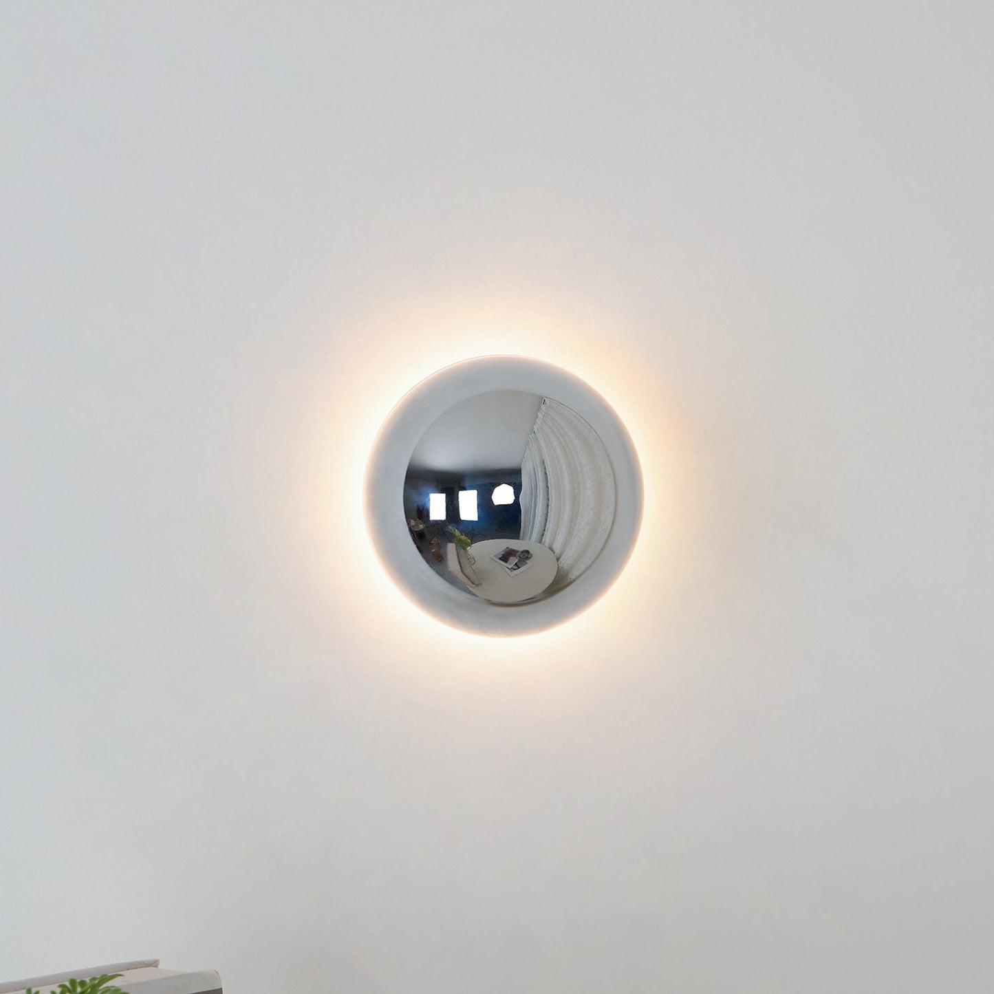 Aurum Sphere Wall Sconce | Glossy Gold Metal | Set of 2