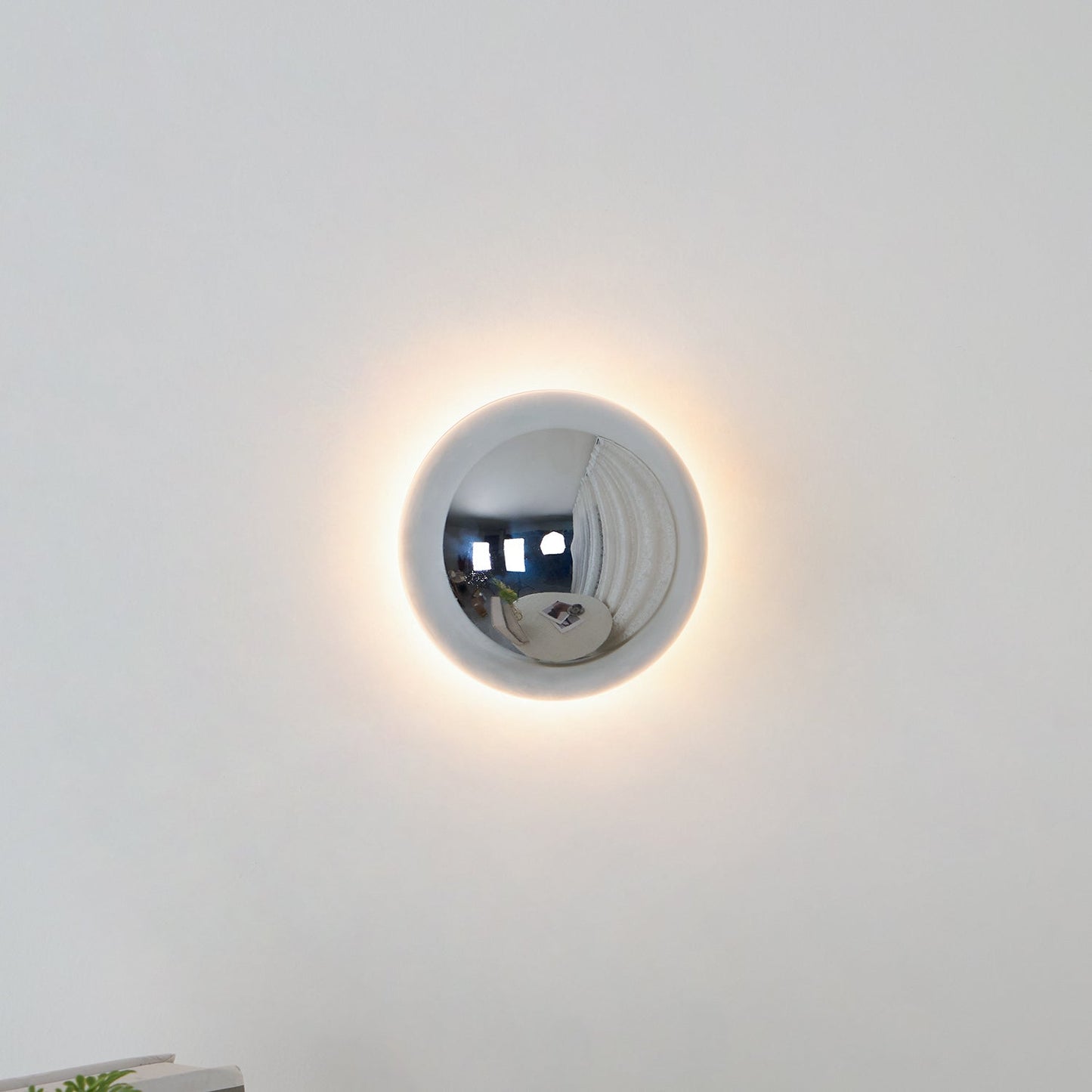 Aurum Sphere Wall Sconce | Glossy Gold Metal | Set of 2