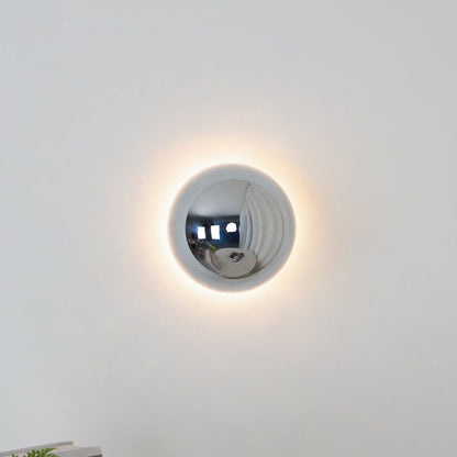 Aurum Sphere Wall Sconce | Glossy Gold Metal | Set of 2