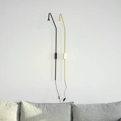 Wall Lamp Set of 2 | Metal | Gold and Black