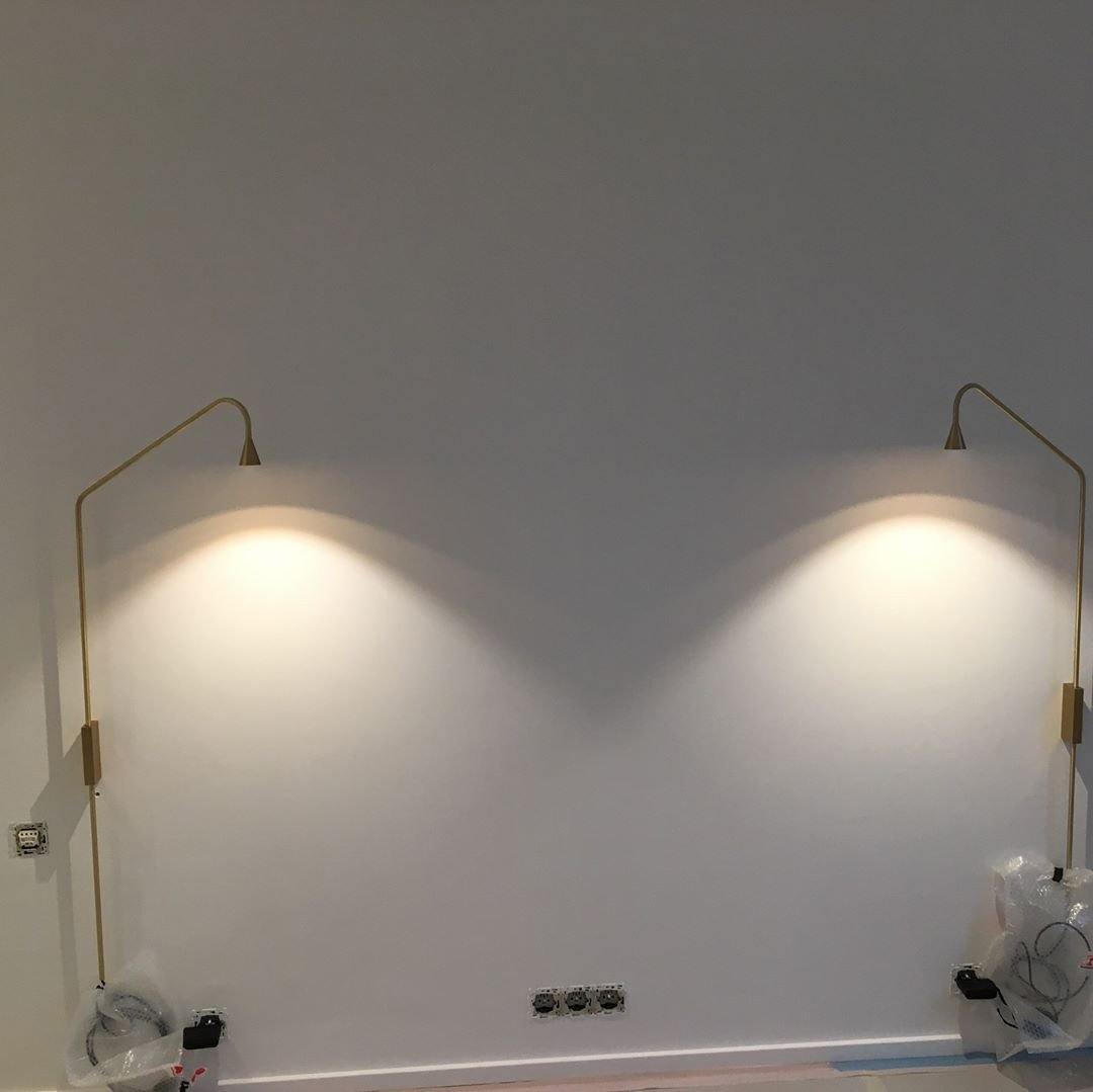 Wall Lamp Set of 2 | Metal | Gold and Black