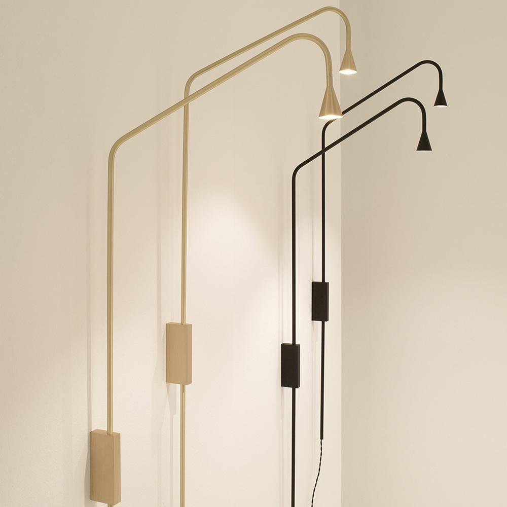 Wall Lamp Set of 2 | Metal | Gold and Black