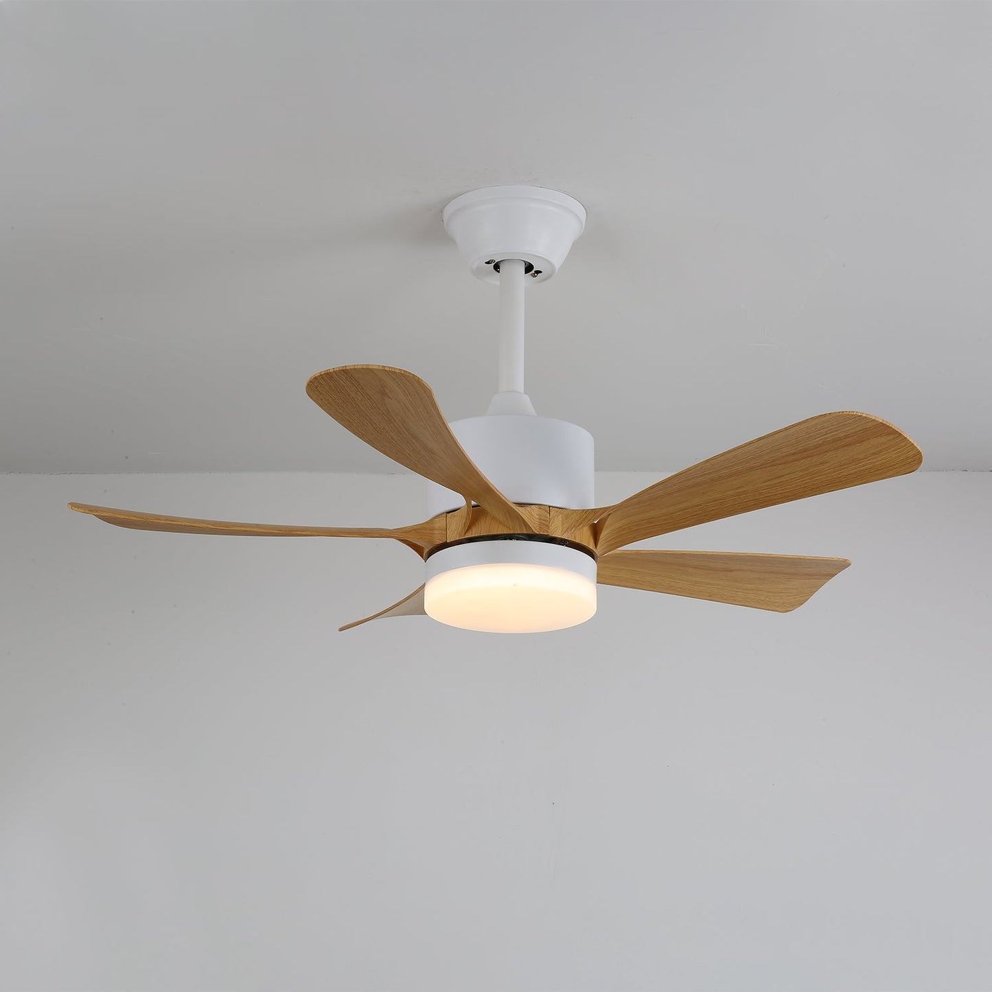 Avenli Ceiling Fan Light | Wood Blades | White