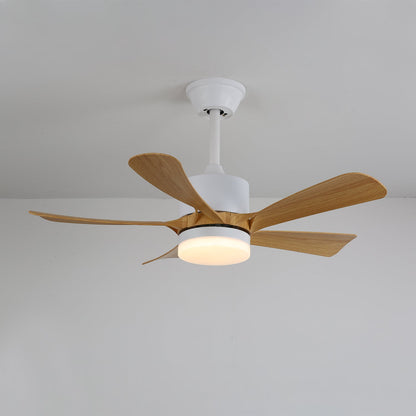Avenli Ceiling Fan Light | Wood Blades | White