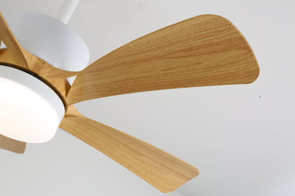 Avenli Ceiling Fan Light | Wood Blades | White