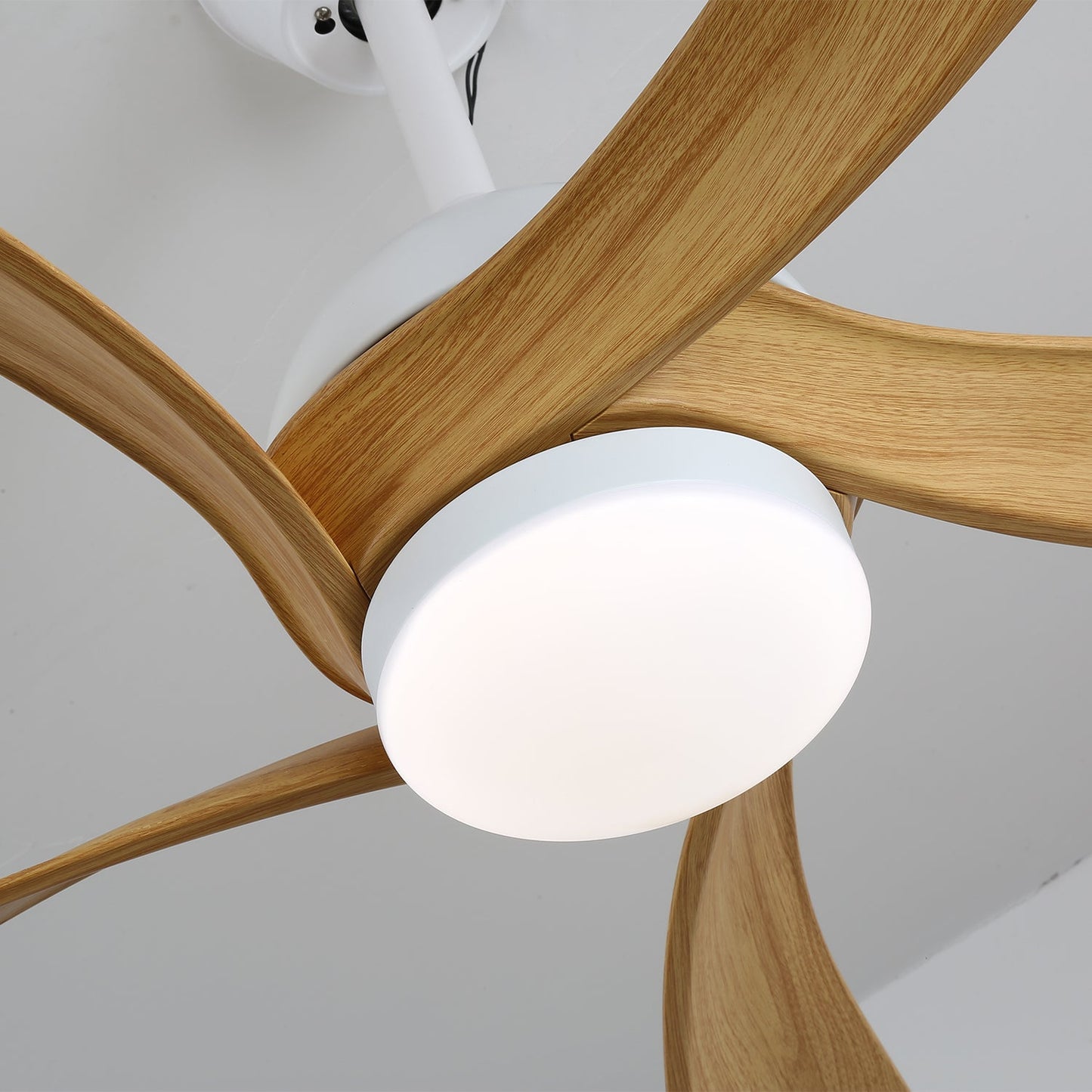 Avenli Ceiling Fan Light | Wood Blades | White
