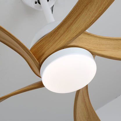 Avenli Ceiling Fan Light | Wood Blades | White