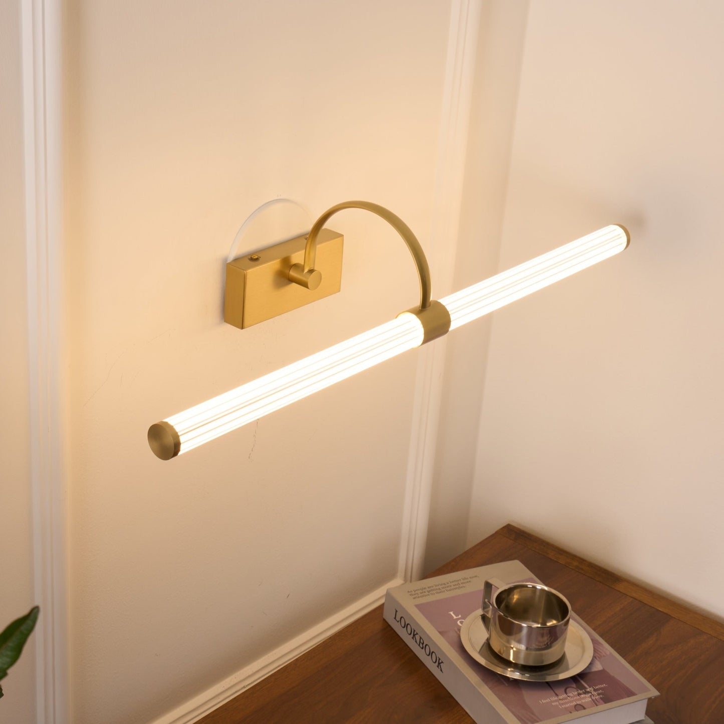 Avery Wall Light | Brass & Acrylic | Black or Gold