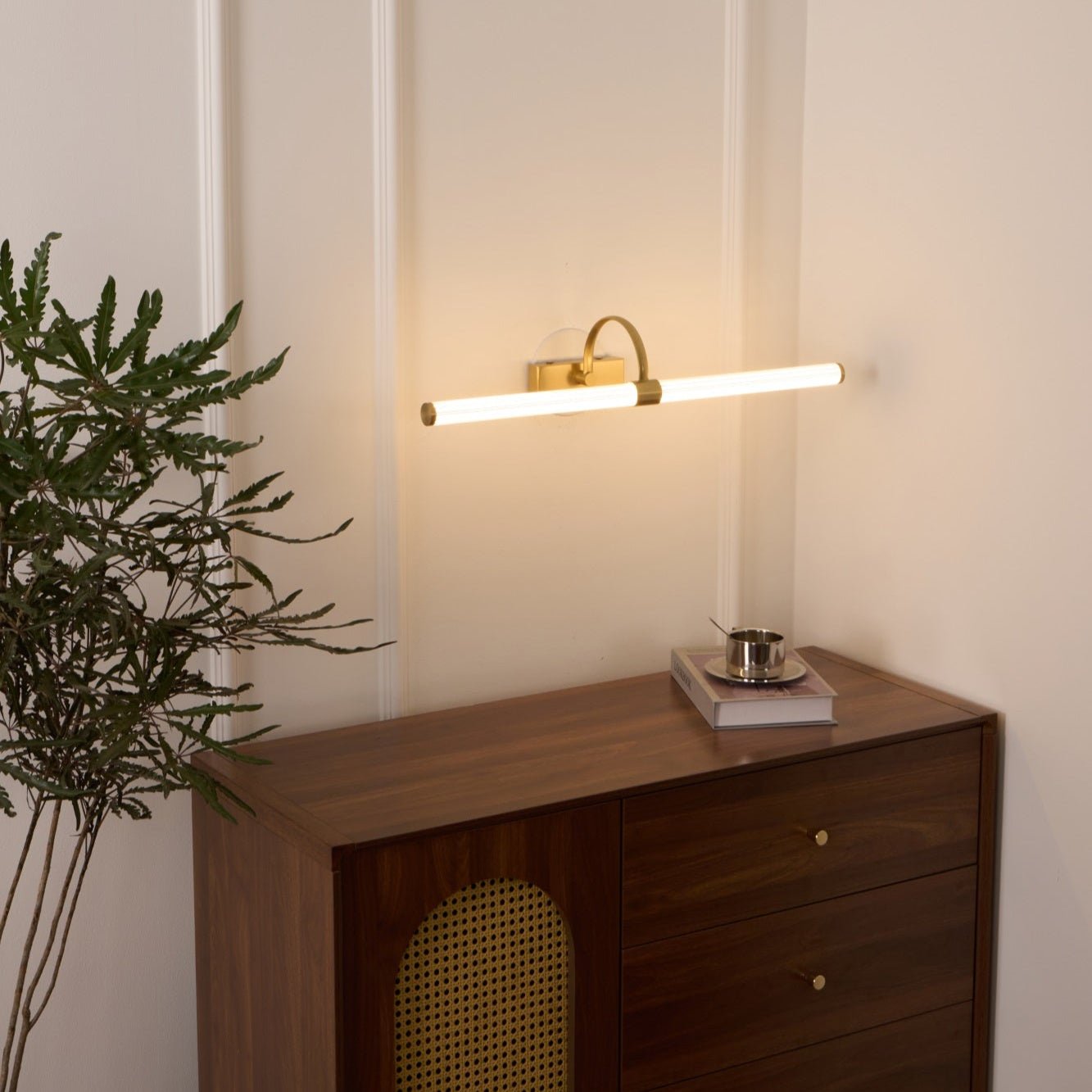 Avery Wall Light | Brass & Acrylic | Black or Gold