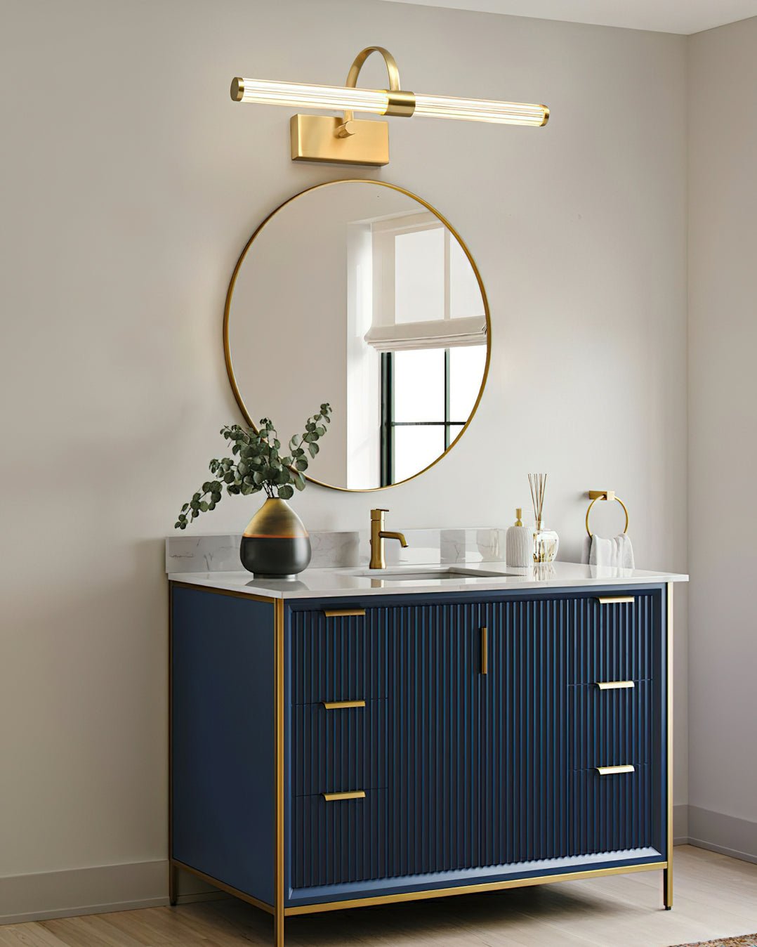 Avery Wall Light | Brass & Acrylic | Black or Gold