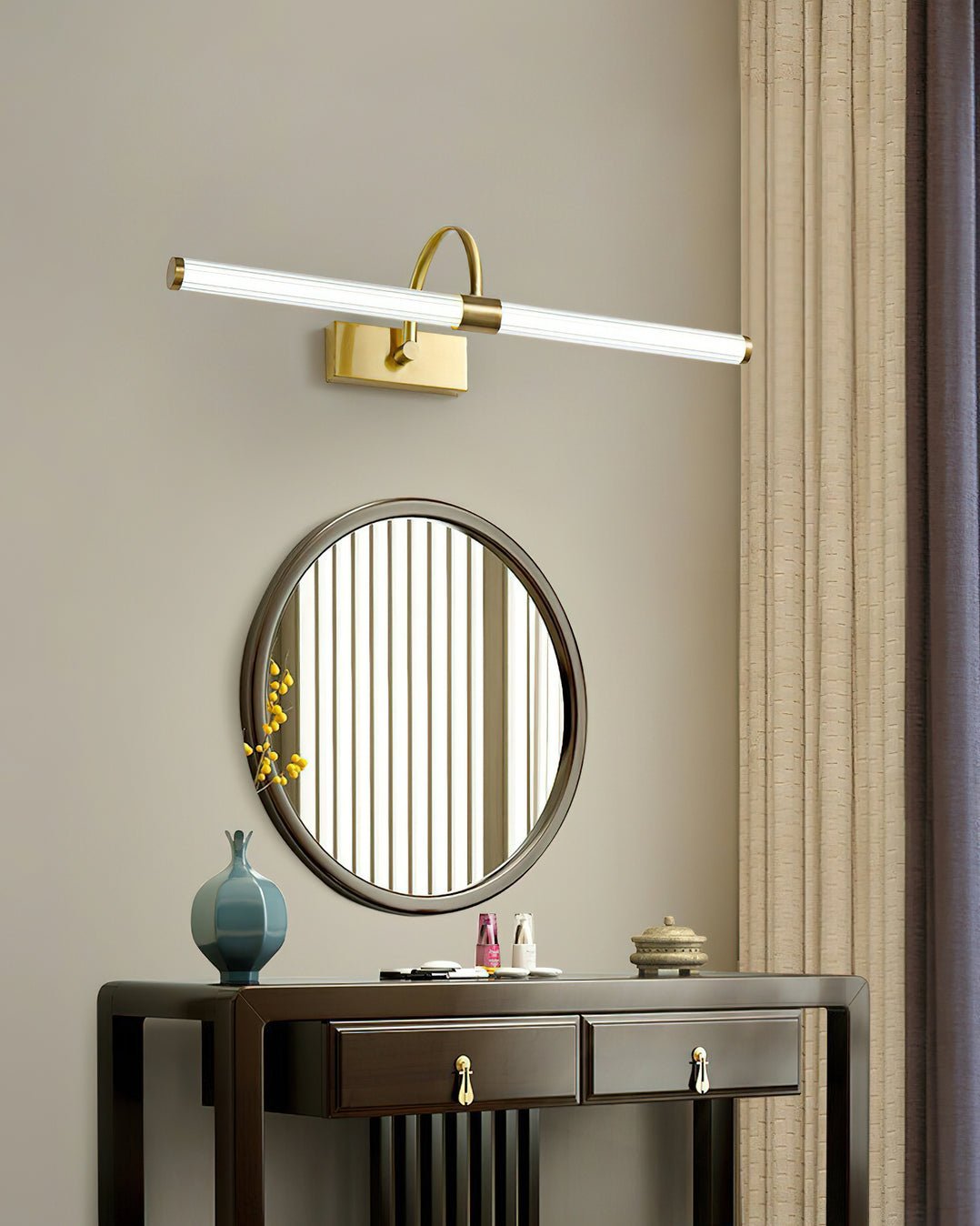 Avery Wall Light | Brass & Acrylic | Black or Gold