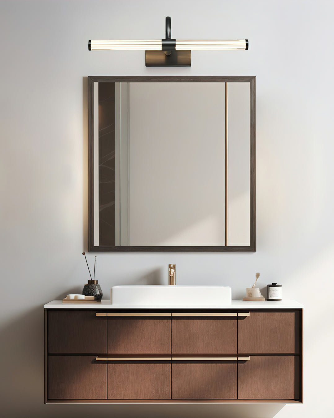 Avery Wall Light | Brass & Acrylic | Black or Gold