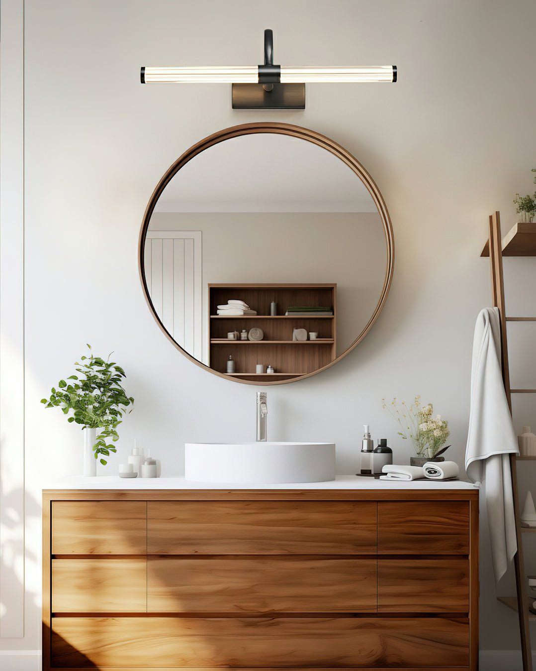 Avery Wall Light | Brass & Acrylic | Black or Gold