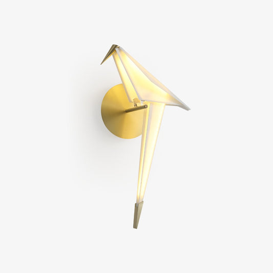 Avian Serenity Wall Lamp | Adjustable Metal & PC | Set of 2