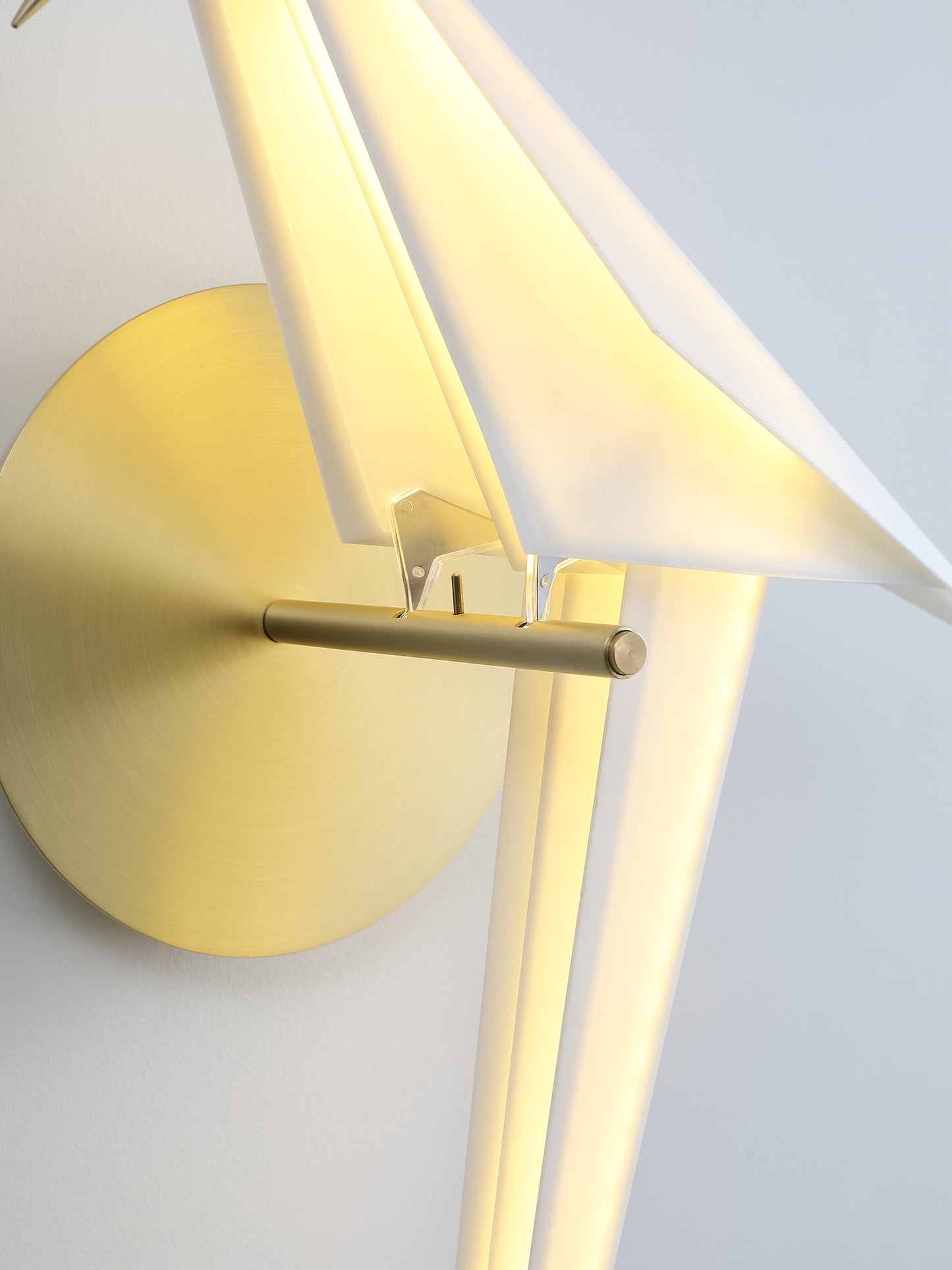 Avian Serenity Wall Lamp | Adjustable Metal & PC | Set of 2
