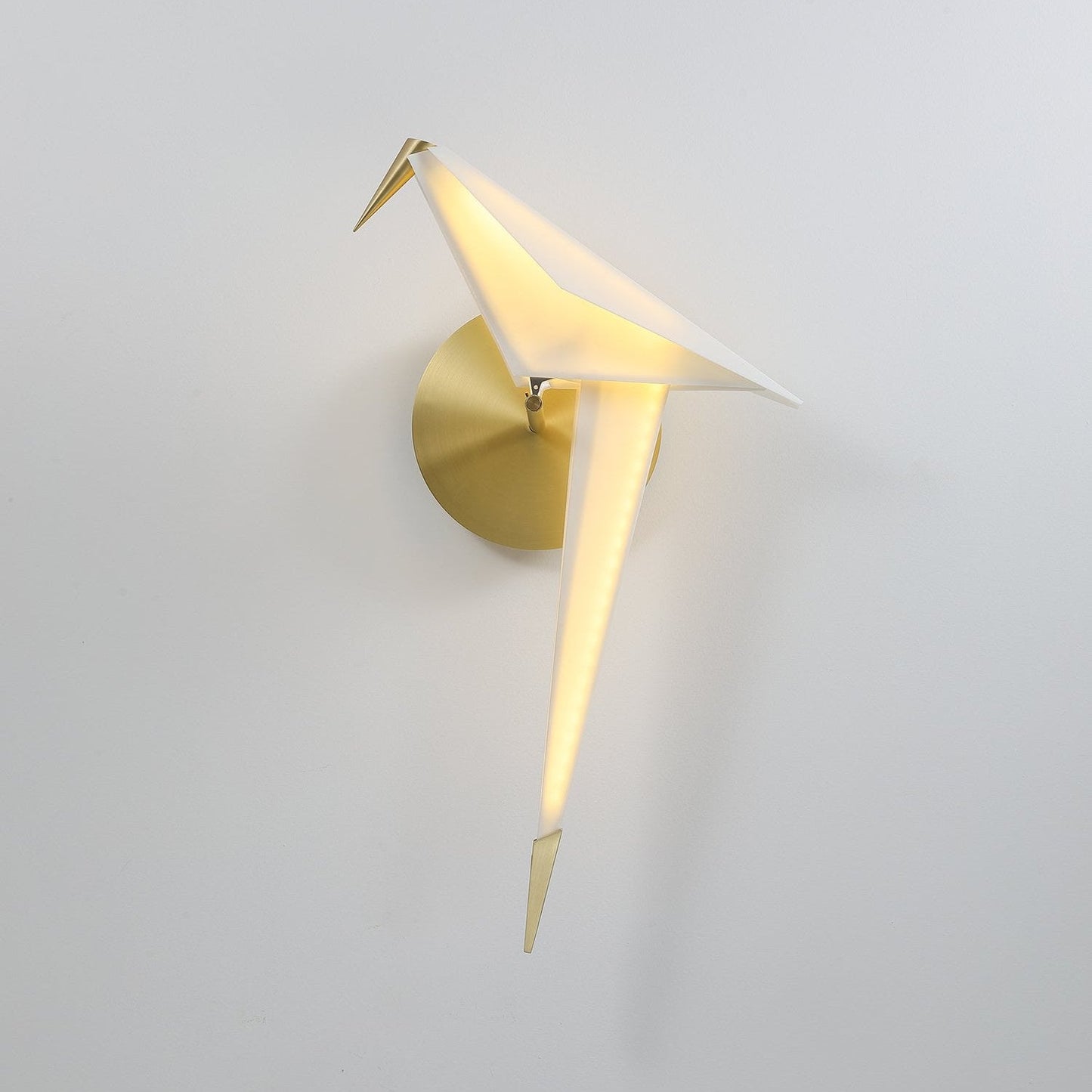 Avian Serenity Wall Lamp | Adjustable Metal & PC | Set of 2