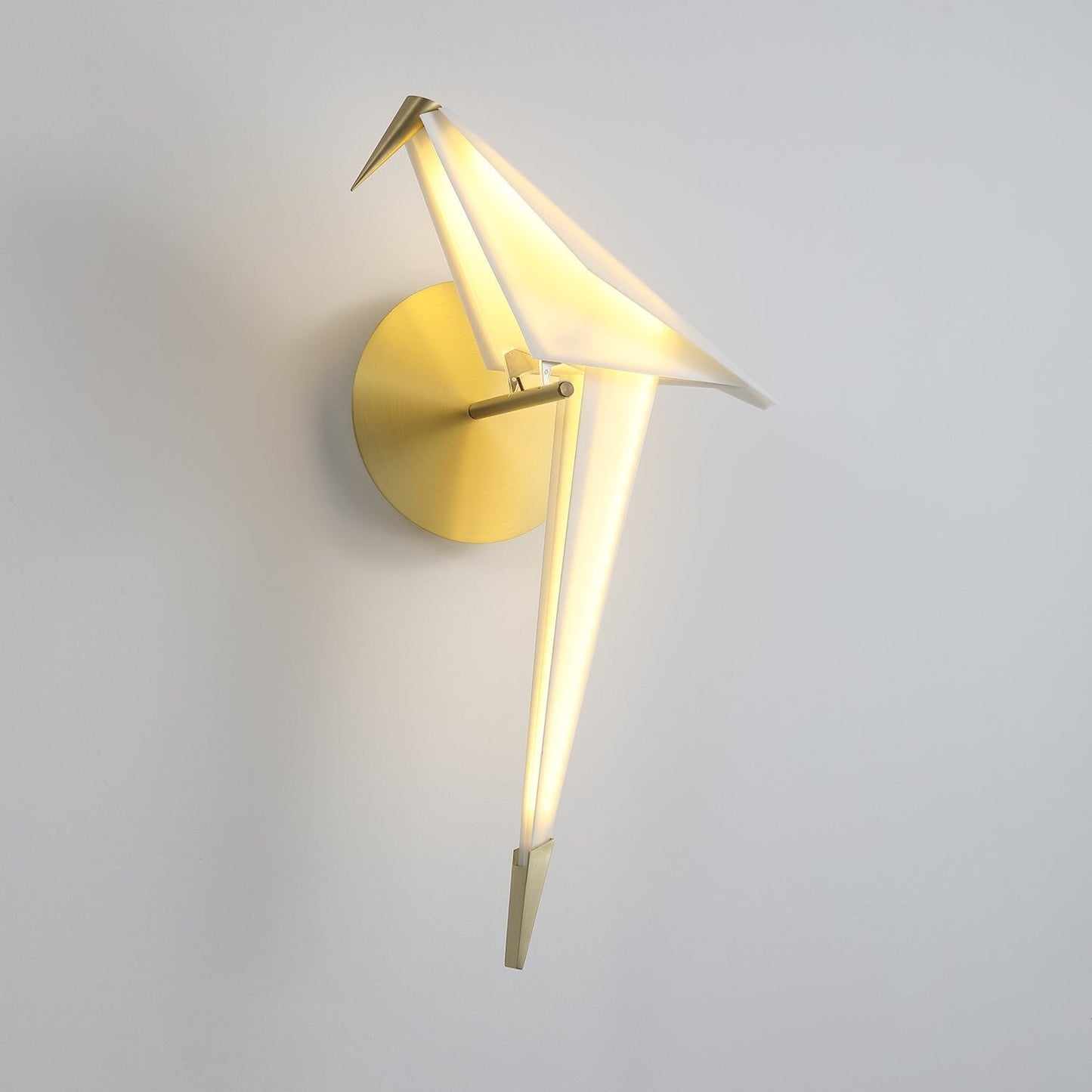 Avian Serenity Wall Lamp | Adjustable Metal & PC | Set of 2
