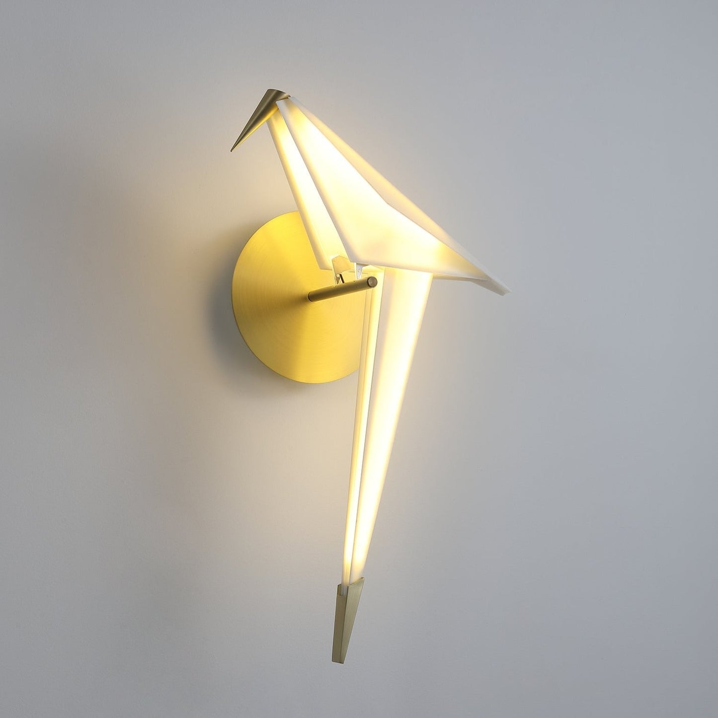 Avian Serenity Wall Lamp | Adjustable Metal & PC | Set of 2