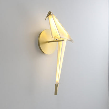 Avian Serenity Wall Lamp | Adjustable Metal & PC | Set of 2