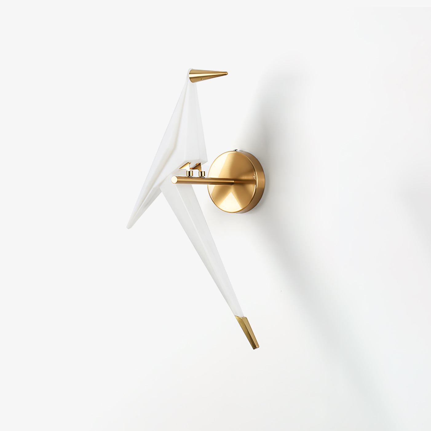 Paper Crane Wall Lamp | Adjustable Metal & PC Design | Set of 2