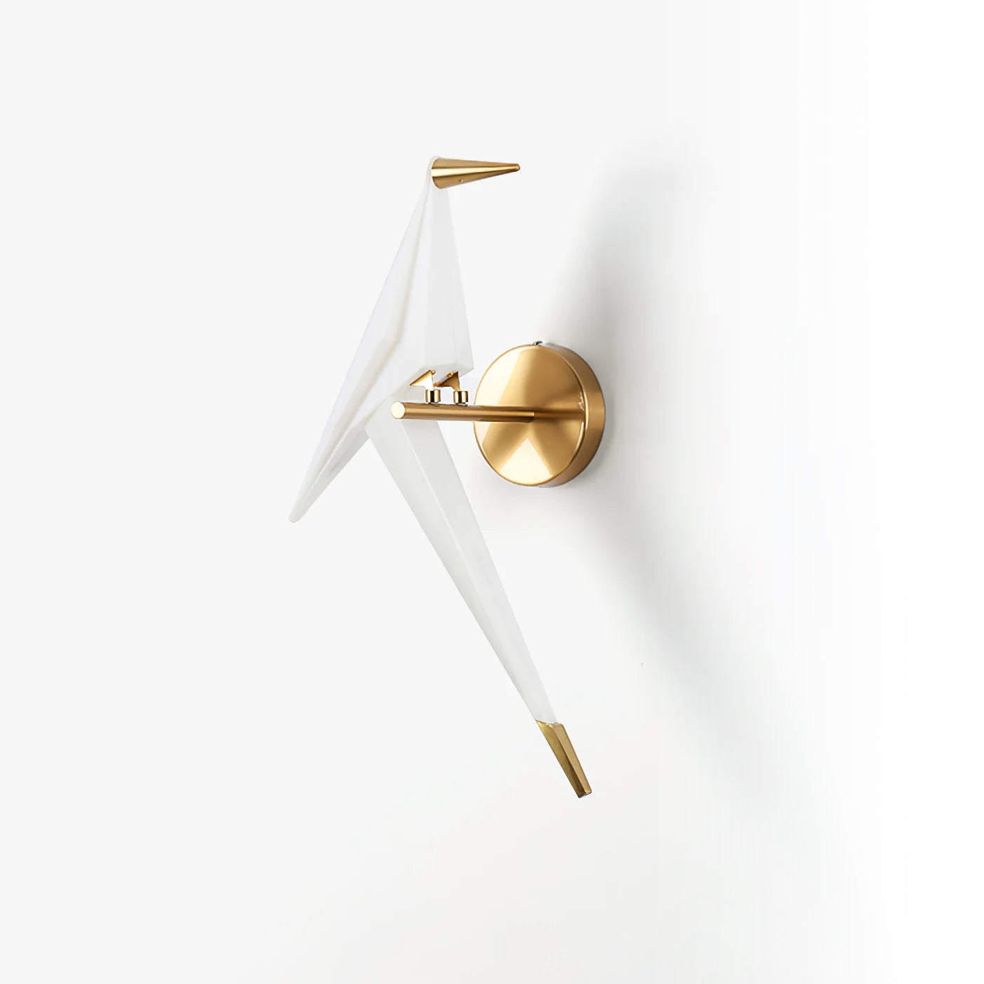 Paper Crane Wall Lamp | Adjustable Metal & PC Design | Set of 2