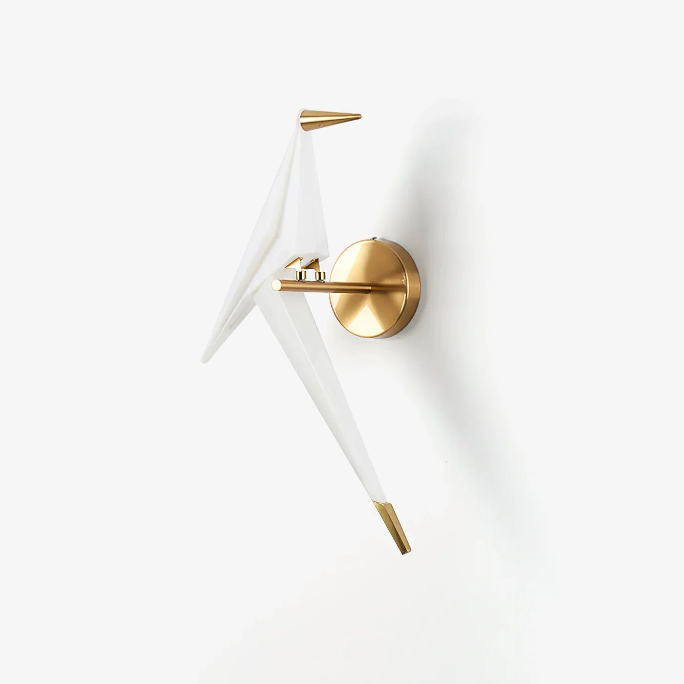 Paper Crane Wall Lamp | Adjustable Metal & PC Design | Set of 2
