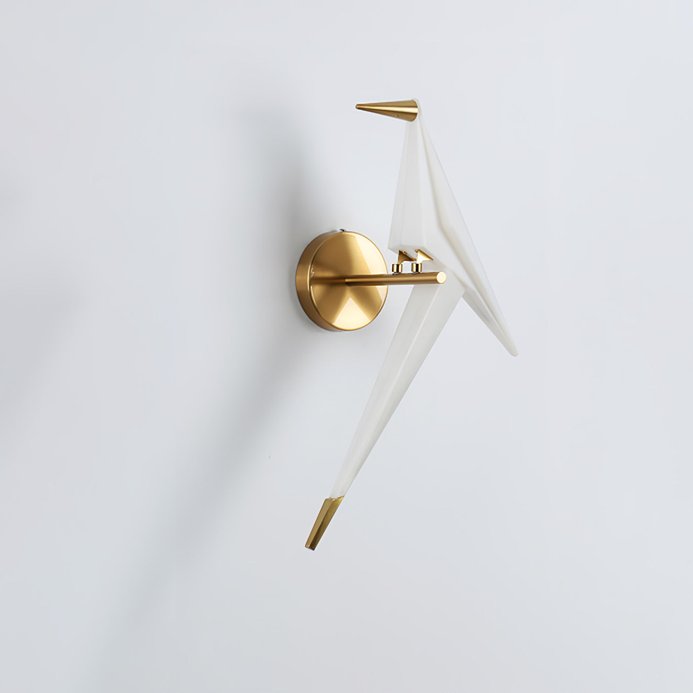 Paper Crane Wall Lamp | Adjustable Metal & PC Design | Set of 2