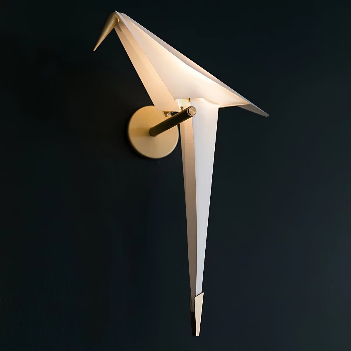 Avian Serenity Wall Lamp | Adjustable Metal & PC | Set of 2