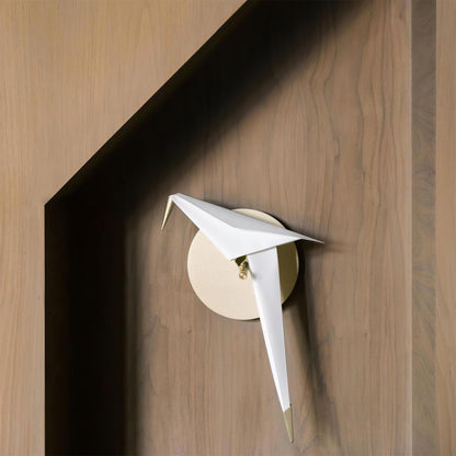 Avian Serenity Wall Lamp | Adjustable Metal & PC | Set of 2
