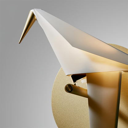 Avian Serenity Wall Lamp | Adjustable Metal & PC | Set of 2
