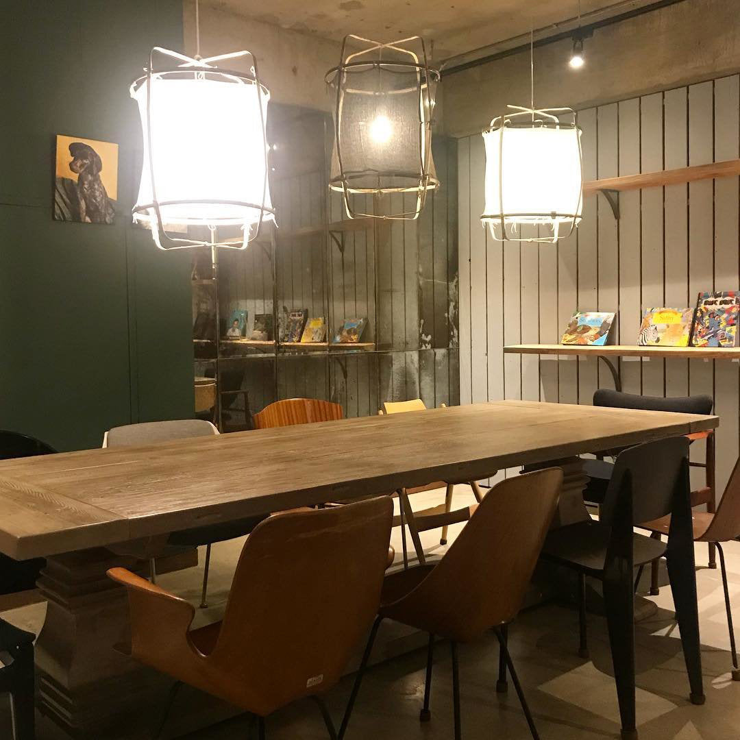 Bamboo Pendant Light | Natural Bamboo & Linen | 40cm Diameter