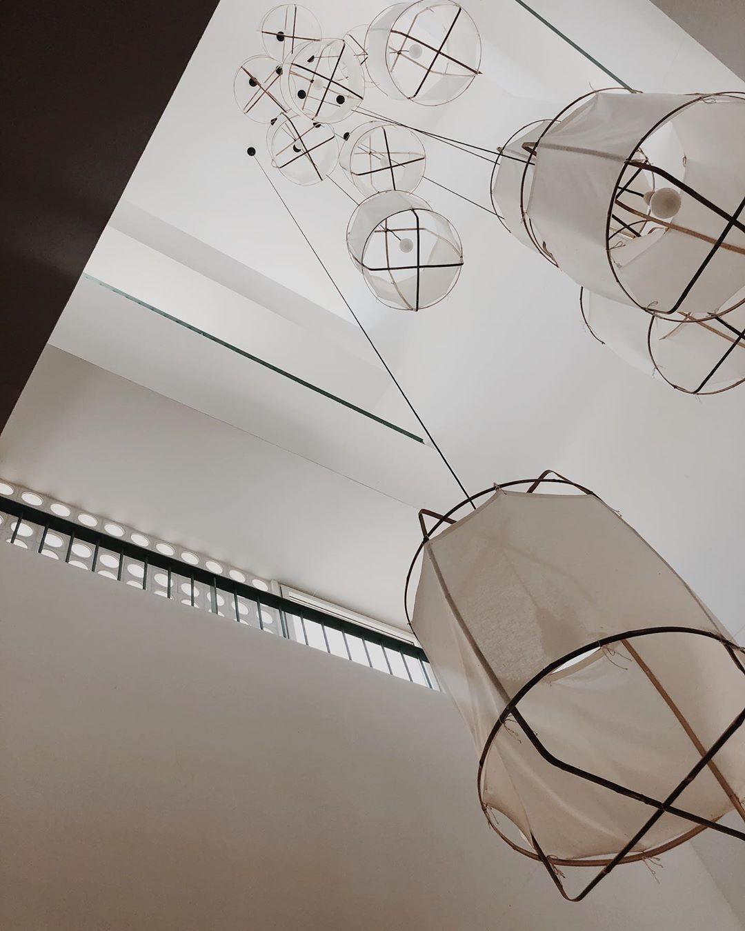 Bamboo Pendant Light | Natural Bamboo & Linen | 40cm Diameter