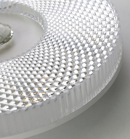 Ayla LED Flush Mount Ceiling Light | Metal & Acrylic | 40cm or 50cm Diameter