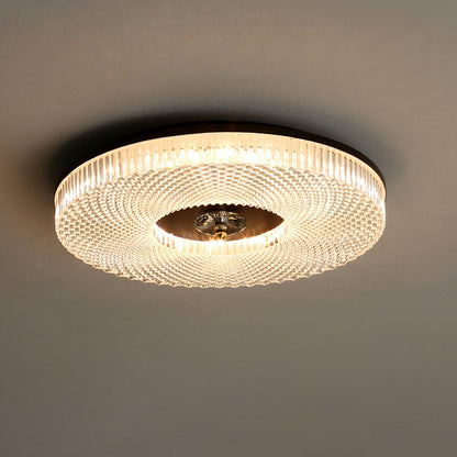 Ayla LED Flush Mount Ceiling Light | Metal & Acrylic | 40cm or 50cm Diameter