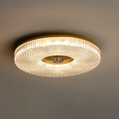 Ayla LED Flush Mount Ceiling Light | Metal & Acrylic | 40cm or 50cm Diameter