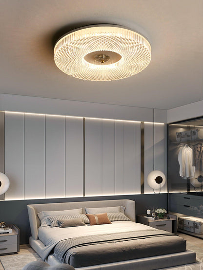 Ayla LED Flush Mount Ceiling Light | Metal & Acrylic | 40cm or 50cm Diameter